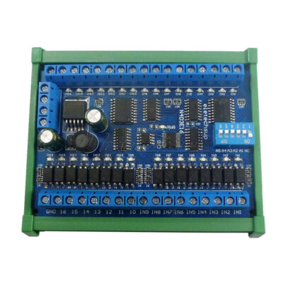 DC 12V 16 Channel RS485 Remote Control Switch PLC IO Expansion Board Modbus RTU
