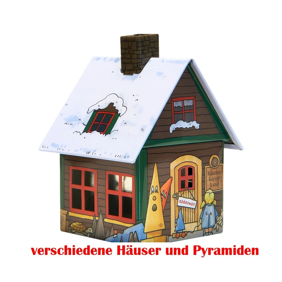 Metall Räucherhaus | Räucherpyramide & Kerzenhalter | 30 verschiedene Modelle - Bild 2 von 4
