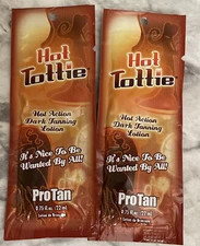 Sale Pro Tan HOT TOTTIE UV Sunbed Tanning Accelerator Cream 2x22ml Sachets New
