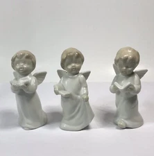 Fitz And Floyd Angel Figurines Set Of 3 Cherubs Vintage 1983 3.5”