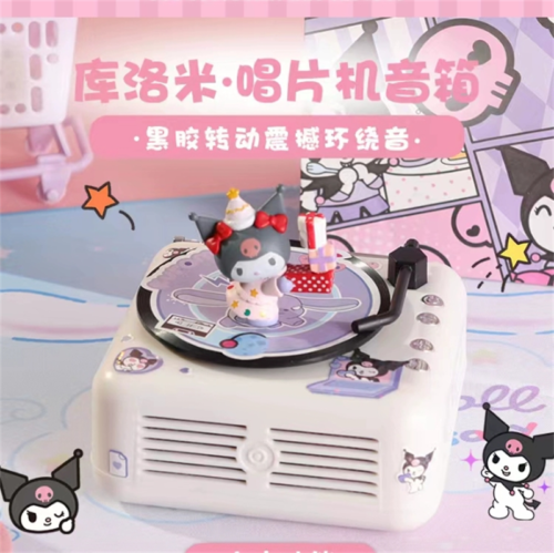 Sanrio My Melody Cinnamoroll Kuromi Bluetooth Audio Lautsprecher Musik Schallplatte Geschenke - Bild 1 von 12