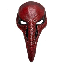 Red Halloween Bird Skull Mask Animal Raven Steampunk Plague Doctor Long Nose Mas