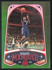 2019-20 Panini Chronicles Marquee Green RJ Barrett #259 Rookie RC Knicks