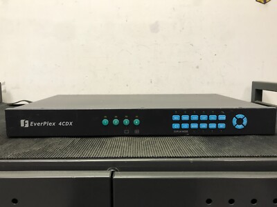 EVERPLEX 4CDX 4-Channel,NTSC Color Duplex Multiplexer ASIS Untested 184014120123
