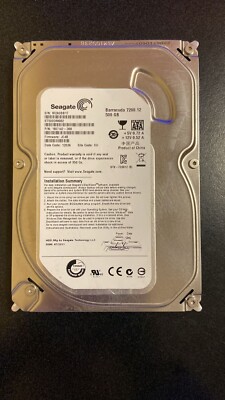 SEAGATE BARRACUDA ST500DM002 (A/N ST500DM002) 500GB SATA HARD DRIVE Used
