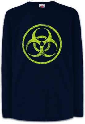 CDC BIOHAZARD LOGO Kinder Langarm T-Shirt The Del Toro Vampire Strigoi Strain