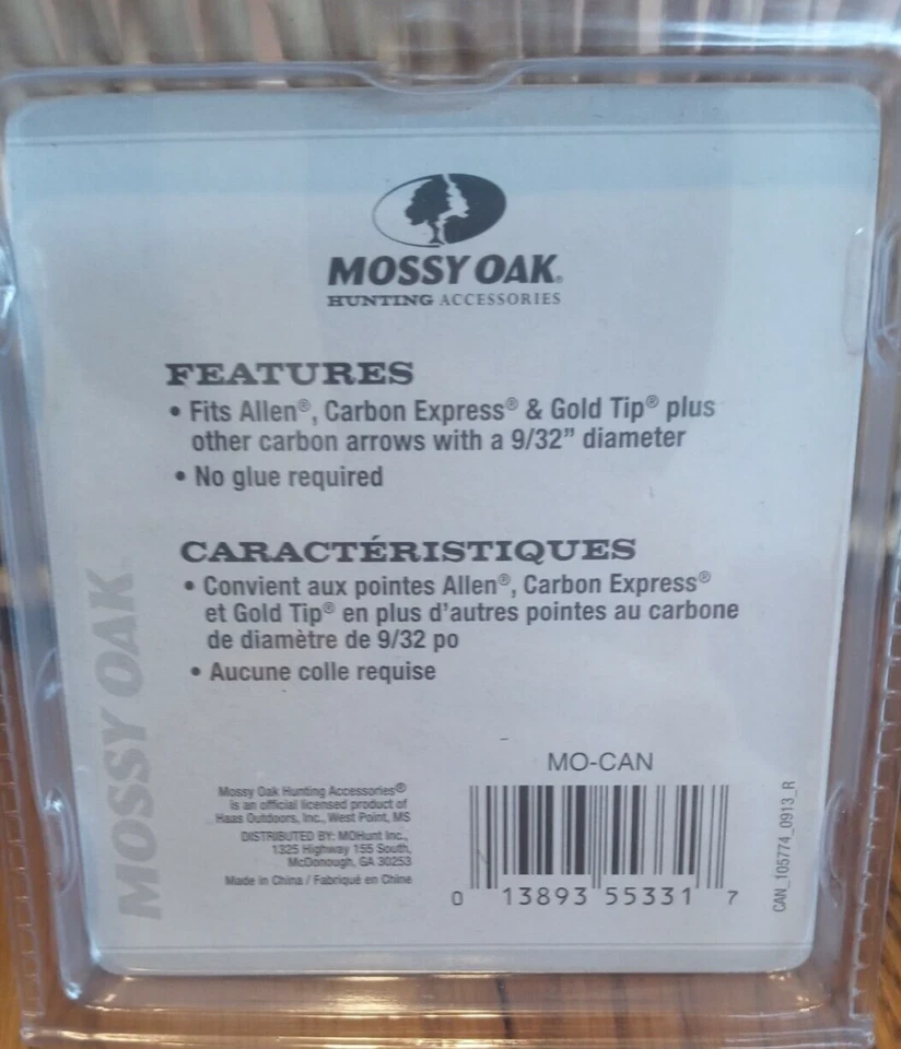 Leves de flecha de carbono Mossy Oak MO-CAN rosa-1 paquete de 12 piezas-totalmente nuevas-ENVÍO N 24 HORAS Foto 3 de 3