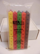 Learning Home School Cuisenaire Snap Cubes Math Counting Set of 100 ETA 30500A