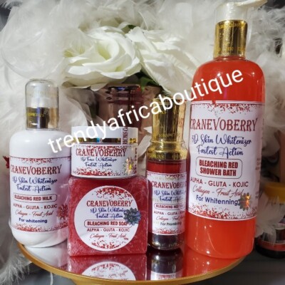 5pcs. CranEvoberry 5DSet. Body Lotion, Serum, Face Cream, Soap, Gel