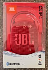 JBL - CLIP4 Portable Bluetooth Speaker - Red