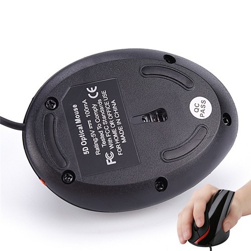 5D USB Wired Ergonomic Design Vertical Optical Mouse Mice For Computer PC DSZT - Picture 5 of 8