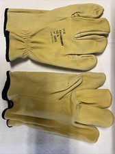 Gloves, Work, Leather, Size 10, 10 Inch Length, Made In Usa By Salisbury