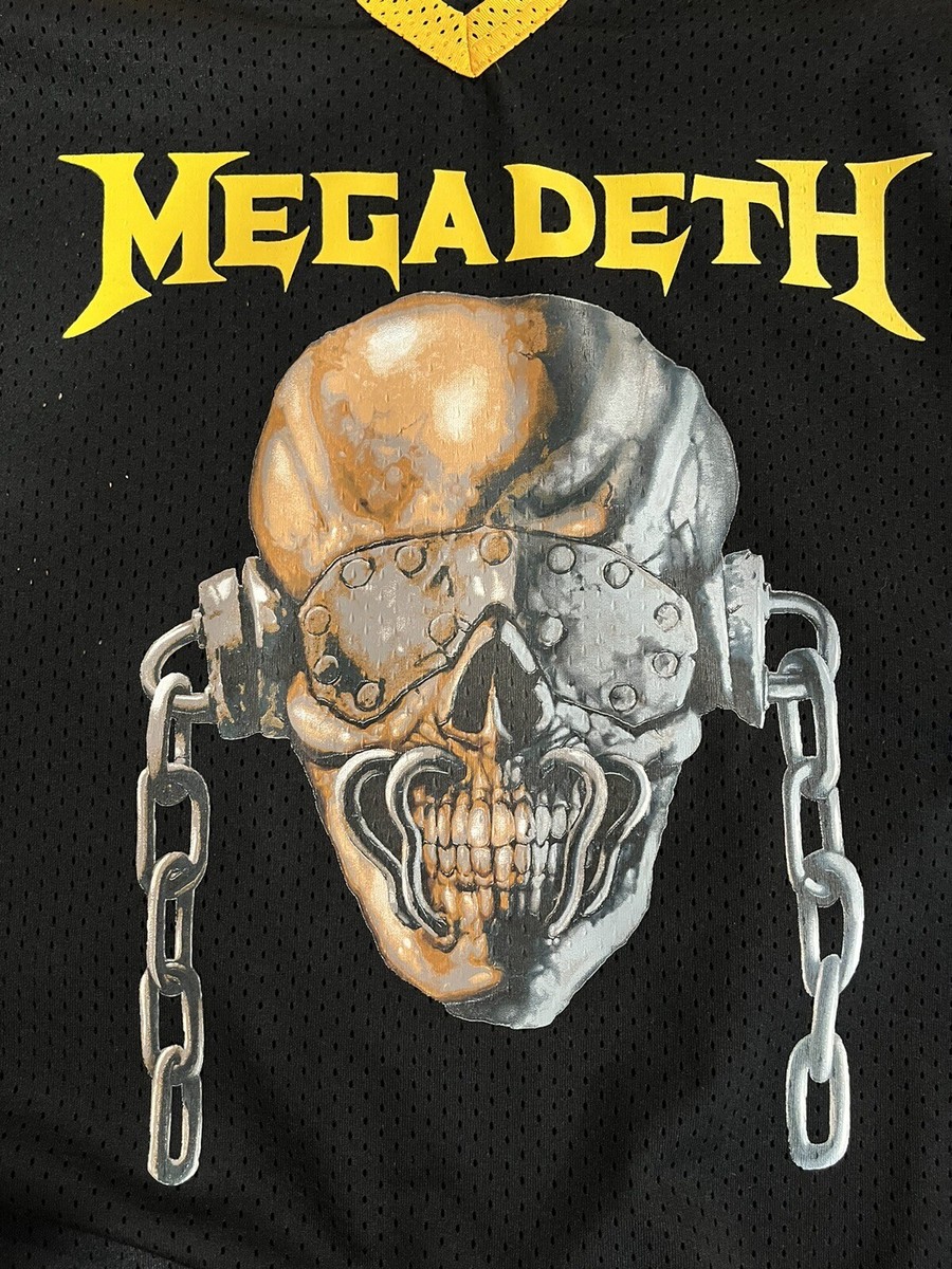 IMMACULATE XL Vintage Megadeth Rattlehead 83 Hockey Jersey