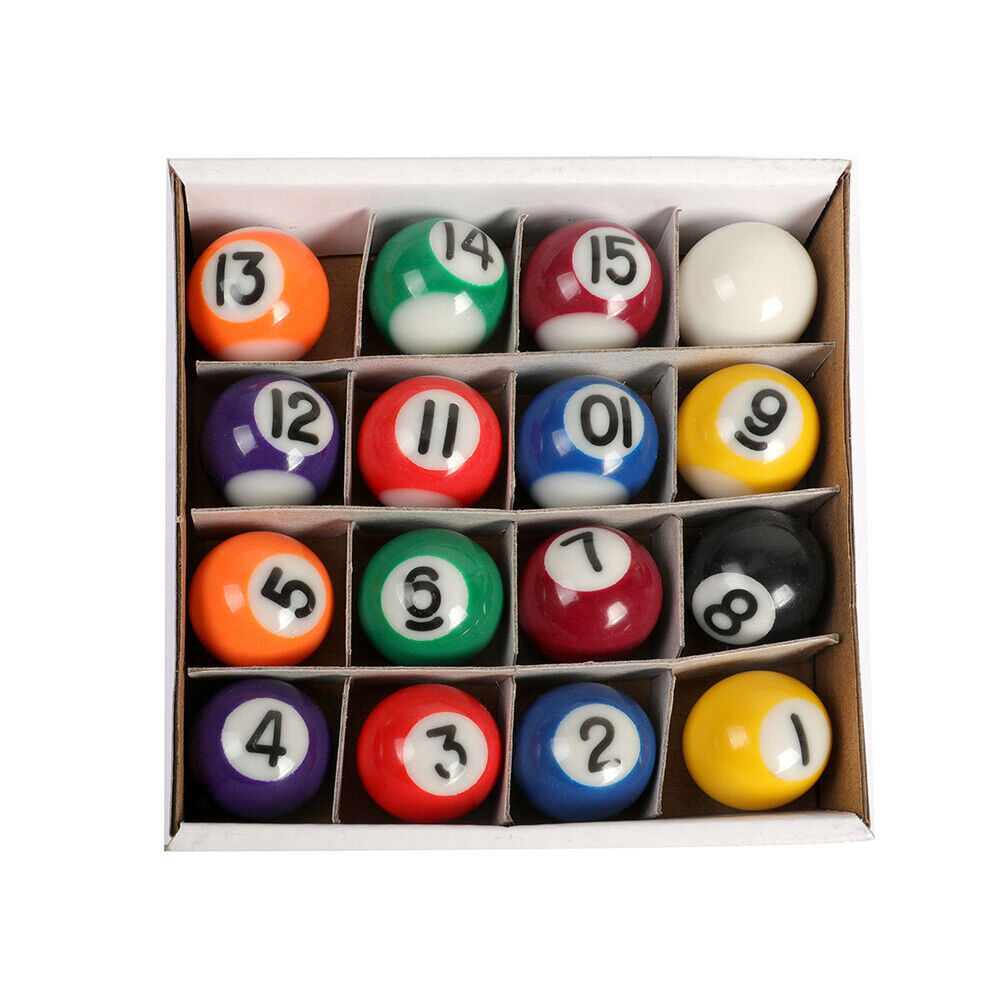 Toys Pool Ball Billiards Theme 1 Super Bouncy Ball Balls Pool Games Toy  Set (16 Piece Set)