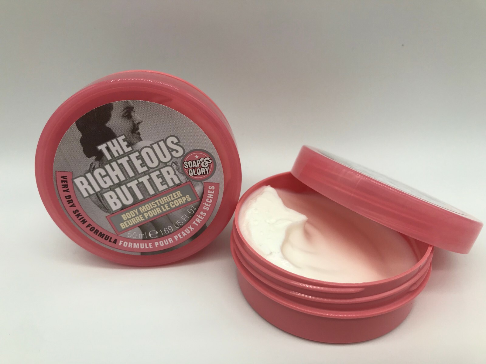 🌺 3x SOAP & GLORY The Righteous Butter Body Moisturizer Dry Skin ~1.69 oz