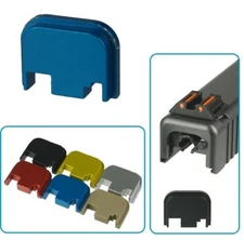 Tactical Glock Gen 1-4 Rear Slide Cover Plate, Aluminum 6082 T6 Anodized Blue