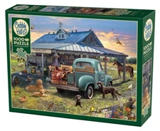 Trading Post 1000 Piece Jigsaw Puzzle Cobble Hill New