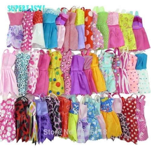 12Pcs Wedding Fashion Gown Dresses Clothes For Barbie Dolls UK - 第 2/2 張圖片