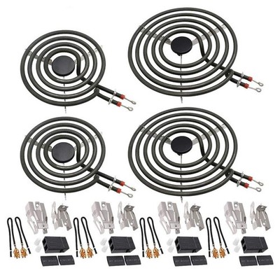 【2026 UPGRADED】MP22YA Electric Range Burner Element Unit Set(2 pcs MP15YA 6'' ...