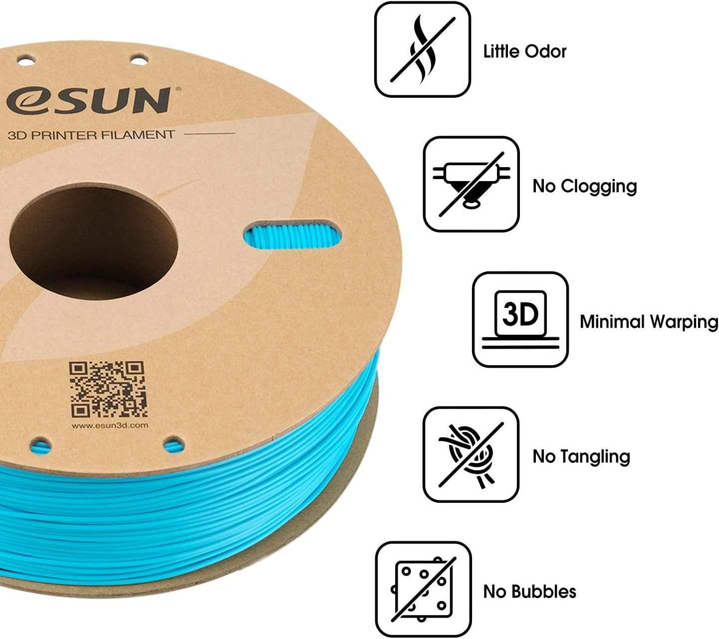 ABS+ Filament 1,75 mm, Low Warping 3D Drucker Filament ABS Plus, Maßgenauigkeit - Bild 4