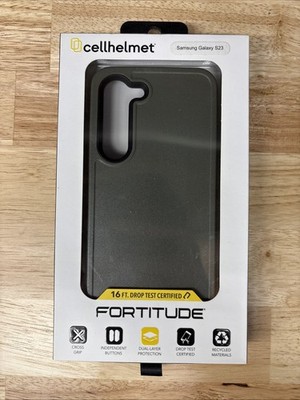 CellHelmet Fortitude Series Phone Case for Samsung Galaxy S23, Olive Green