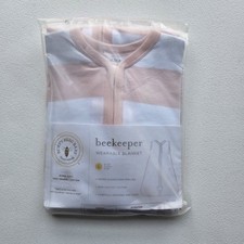 Burt  s Bees Baby Beekeeper Pink White Stripe Sleepsack 12-18 Months
