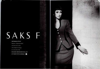 1994  ESCADA MARGARETHA LEY at Saks  print ad   90s Fashion BA.32