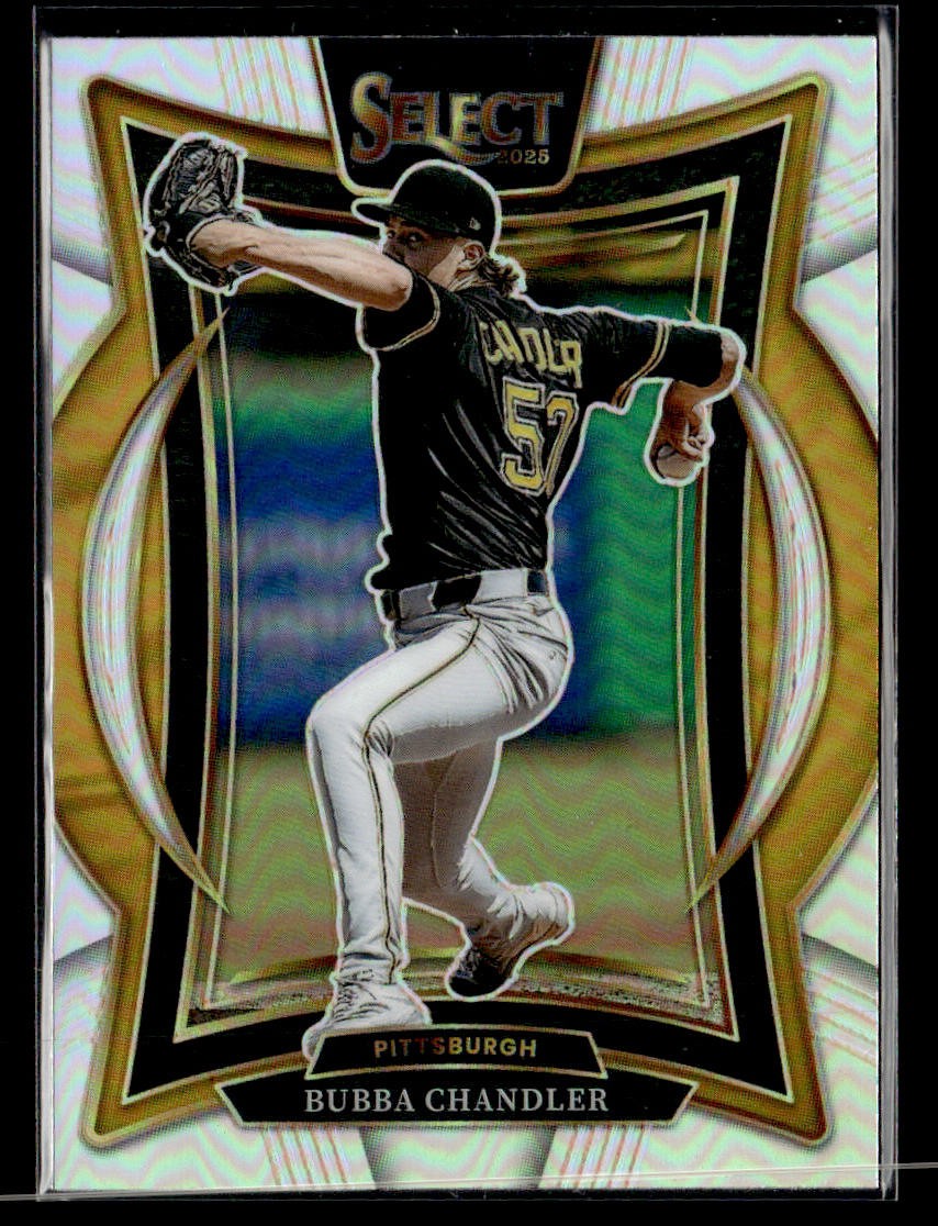 2025 Panini Select #16 Bubba Chandler Silver Prizms Card Pittsburgh Pirates