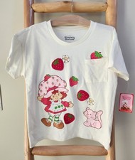 NWT STRAWBERRY SHORTCAKE  CUSTARD SIZES 7/8, 10  12 SHORT-SLEEVE TOP