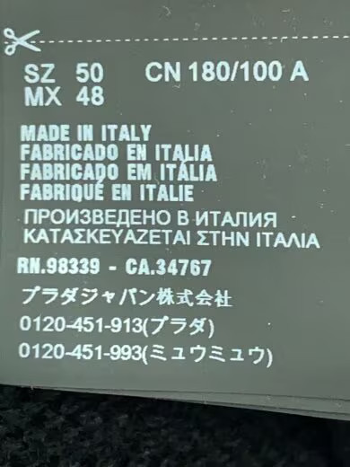 PRADA Heart Logo Crew Neck Sweater (Lightweight) Size 50 Wool Black thumbnail 4