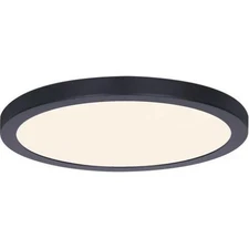 CANARM LIGHTING 15" LOW PROFILE INTEGRATED LED BLACK FLUSH MOUNT DL-15C-30FC-BK