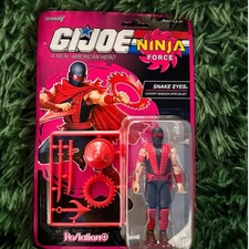 Super7 GI Joe Reaction Ninja Force Cobra Commander 3.75 Figure