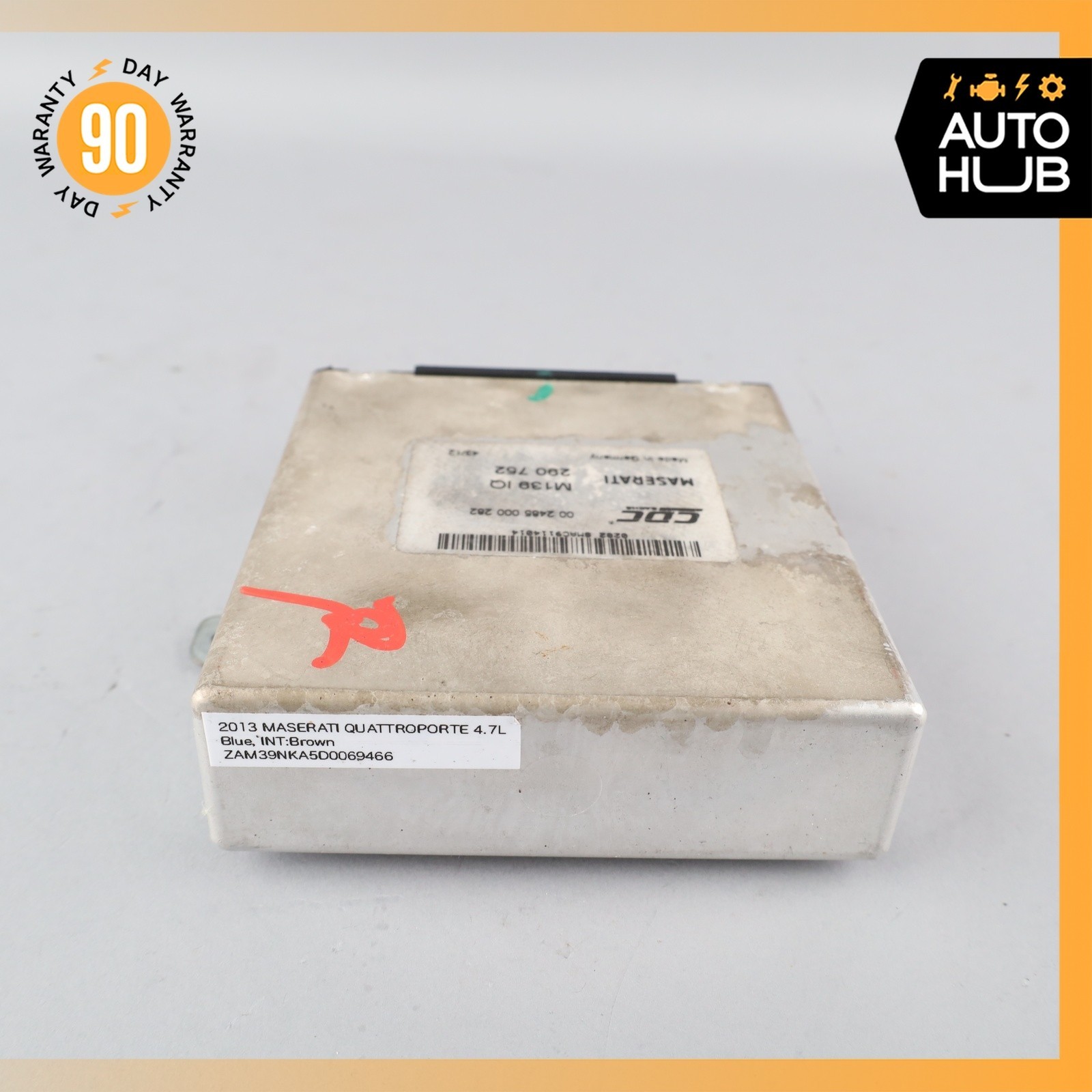 09-13 Maserati Quattroporte M139 CDC Suspension Control Module 290752 OEM 51k
