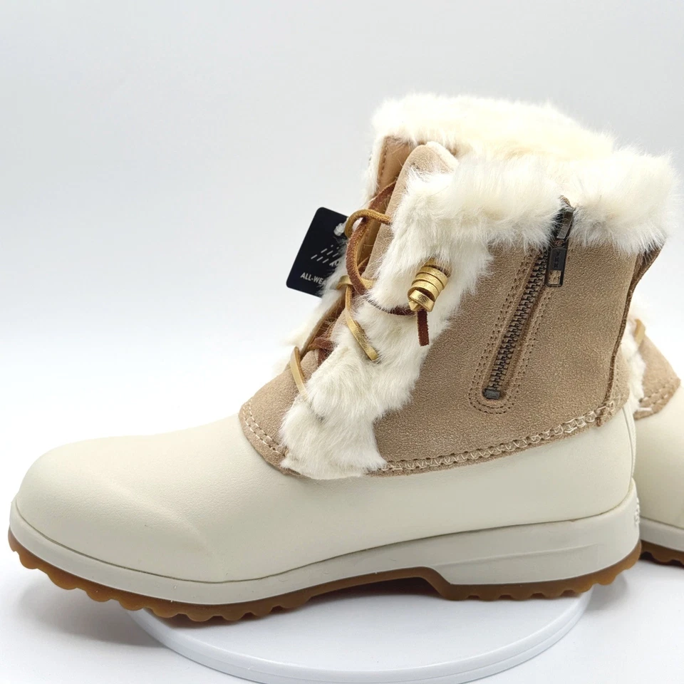 Botas de invierno Sperry Maritime Repel con aislamiento de piel sintética talla 8 marrón crema para mujer Foto 3 de 4