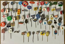 Vintage Stick Pinback Anstecknadel Hutnadel - 62 Stück Retro Vintage