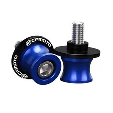 M10 Motorcycle Swing Arm Spools Sliders CNC Anti-Vibration Lock Nut for blue