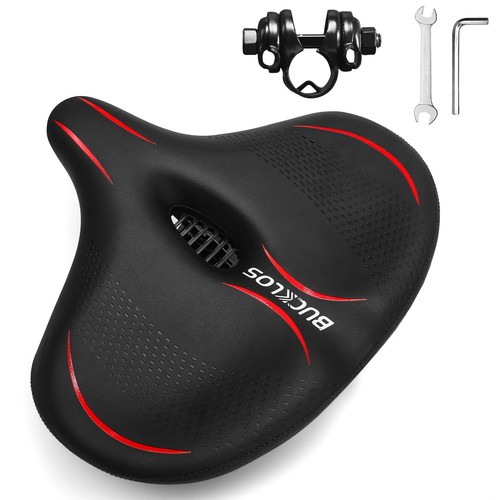 Comfortable Extra Wide Bike Seat Cushion for Women Men, Exercise Bike/Station...