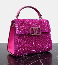 Valentino mini vsling embroidered handbag pink  Swarovski® crystals - BNWT
