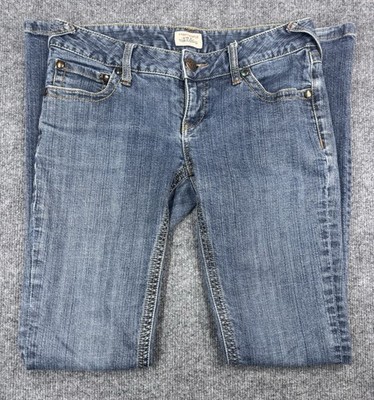Free People Jeans Slim Straight 28 Distressed Bohemian Grunge City Coppery