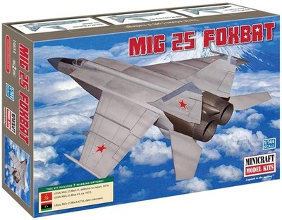 MIG 25 Foxbat USSR/Libya w/3 options Minicraft Model #14654 1/144