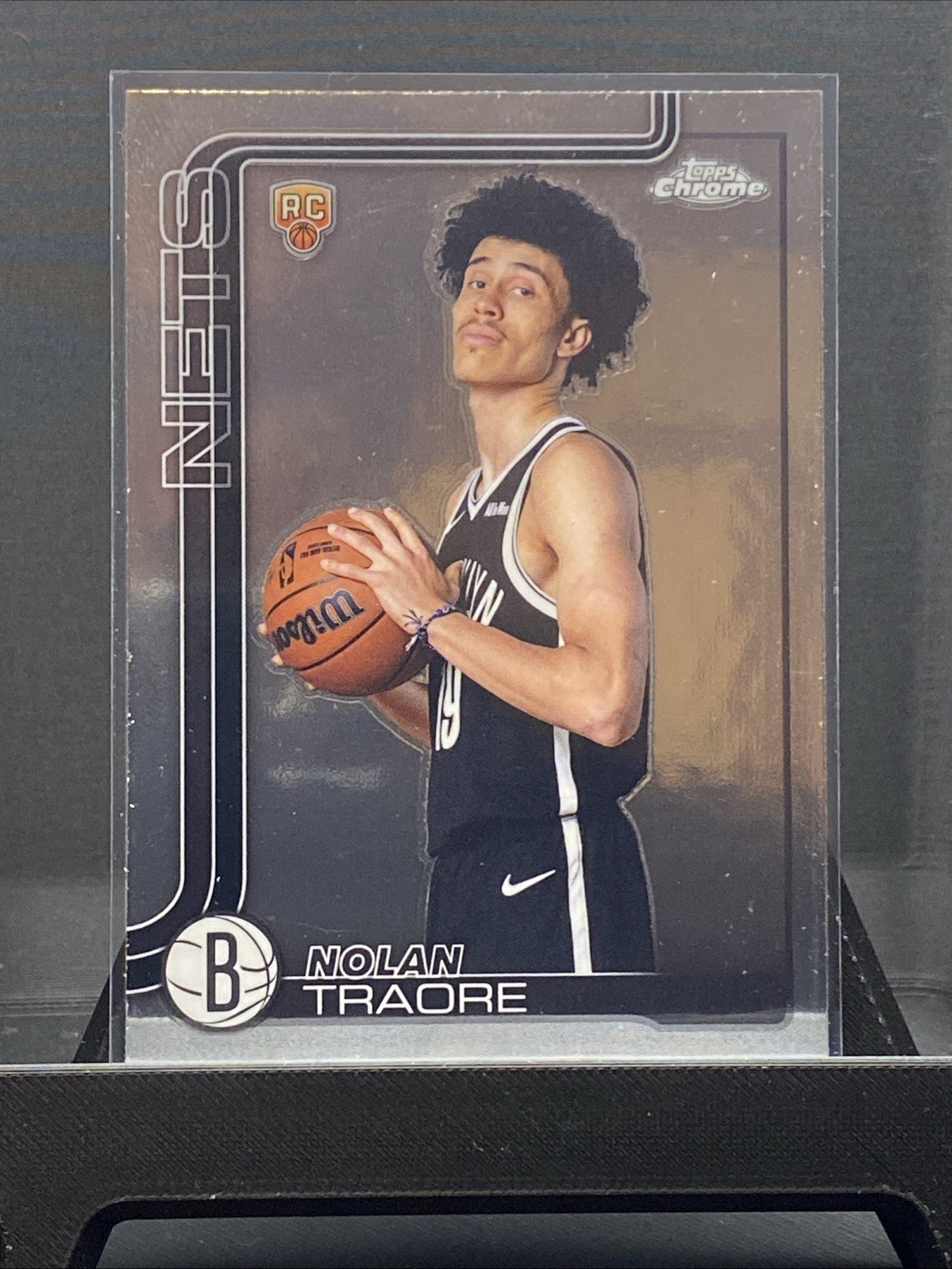 Nolan Traore 2025-26 Topps Chrome #269 Nets Image Variation RC Rookie