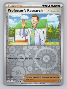 Reverse Holo Professor's Research #155/159 Common SV09: Journey Together Pokemon