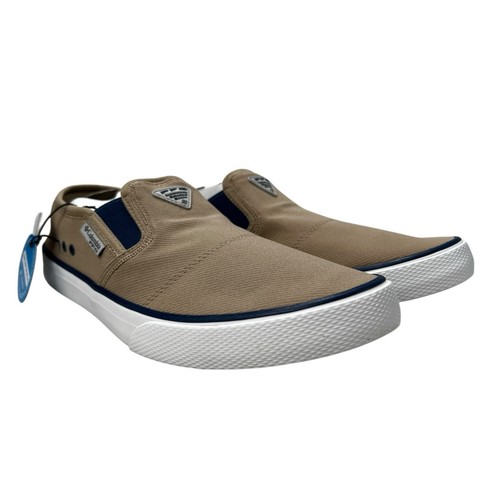 Chaussures Bateau Columbia Slack Tide Slip - Marron Carbone, Enfiler Facile - Taille 9 à 12