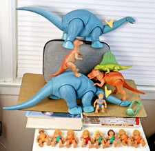 Playskool Definitely Dinosaurs Figures Lot 14 Vintage 1980s Complete Toy Set