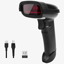 NETUM Wireless Handheld 1D Laser Barcode Scanner w/ USB Cable, Receiver, Manual