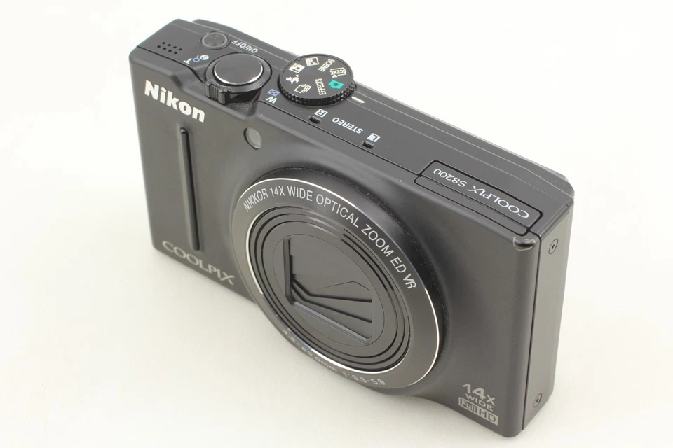 [MINT] Nikon COOLPIX S8200 16.1MP 14x Compact Digital Camera Black From JAPAN - Image 4 of 4