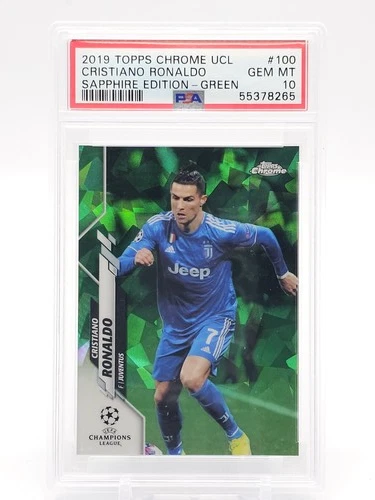2019 Topps Chrome Cristiano Ronaldo Green /75