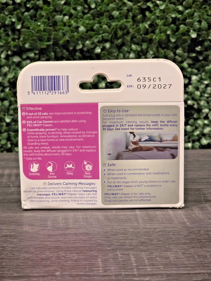 (3 PACK) FELIWAY Classic Happy Cat Calming Pheromone Refill - 90 Days (EXP 2027) - Image 3 of 4