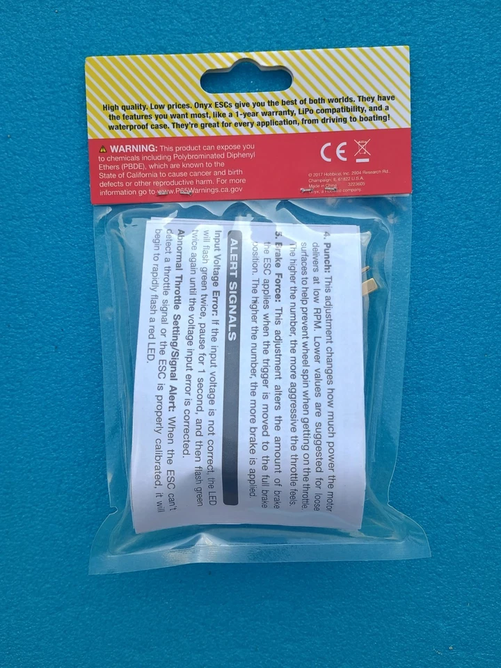 ONYX M1125 programable sin escobillas 25A 2S-3S LIPO sin escobillas ESC --- RARO Foto 2 de 2