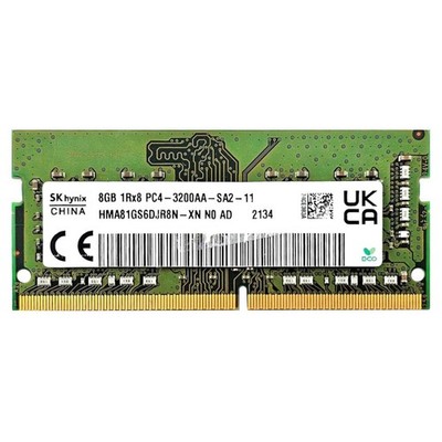 8GB 1Rx8 PC4-3200AA-SA2 SKhynix HMA81GS6DJR8N-XN N0 AD Notebook RAM